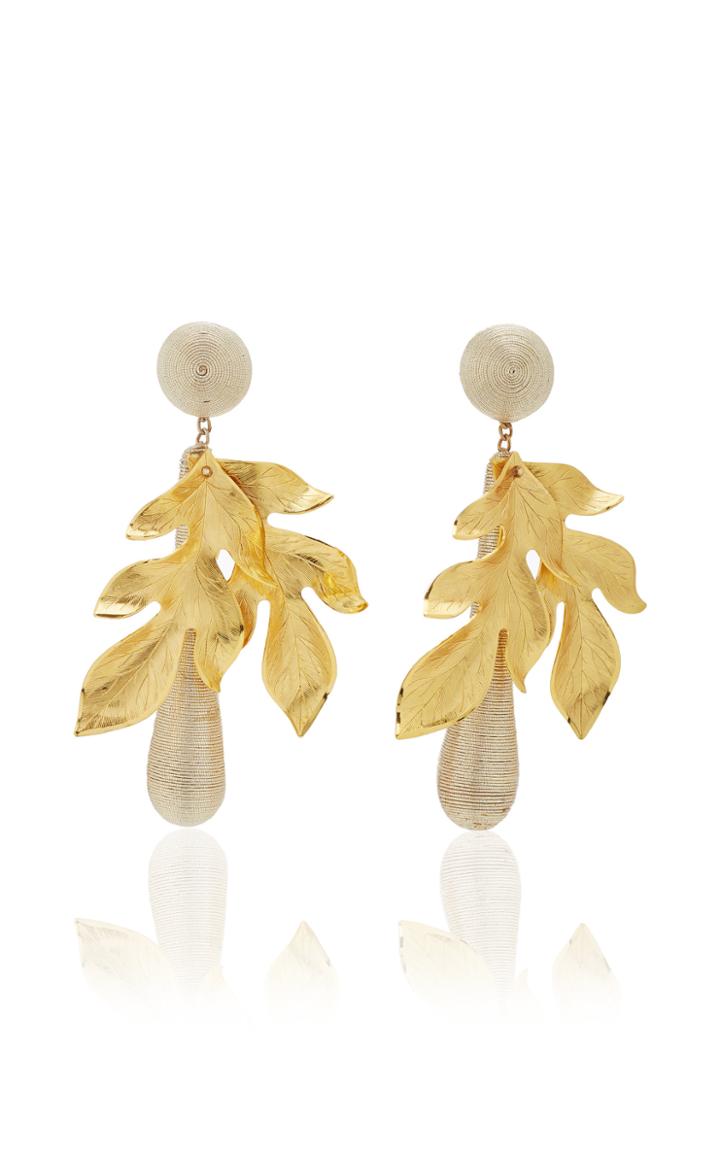 Rebecca De Ravenel Violetta Gold Earrings