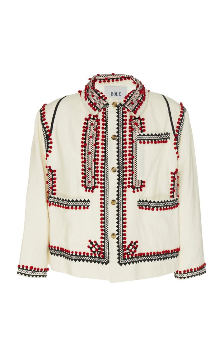 Bode Pom-pom Appliqu Workwear Jacket