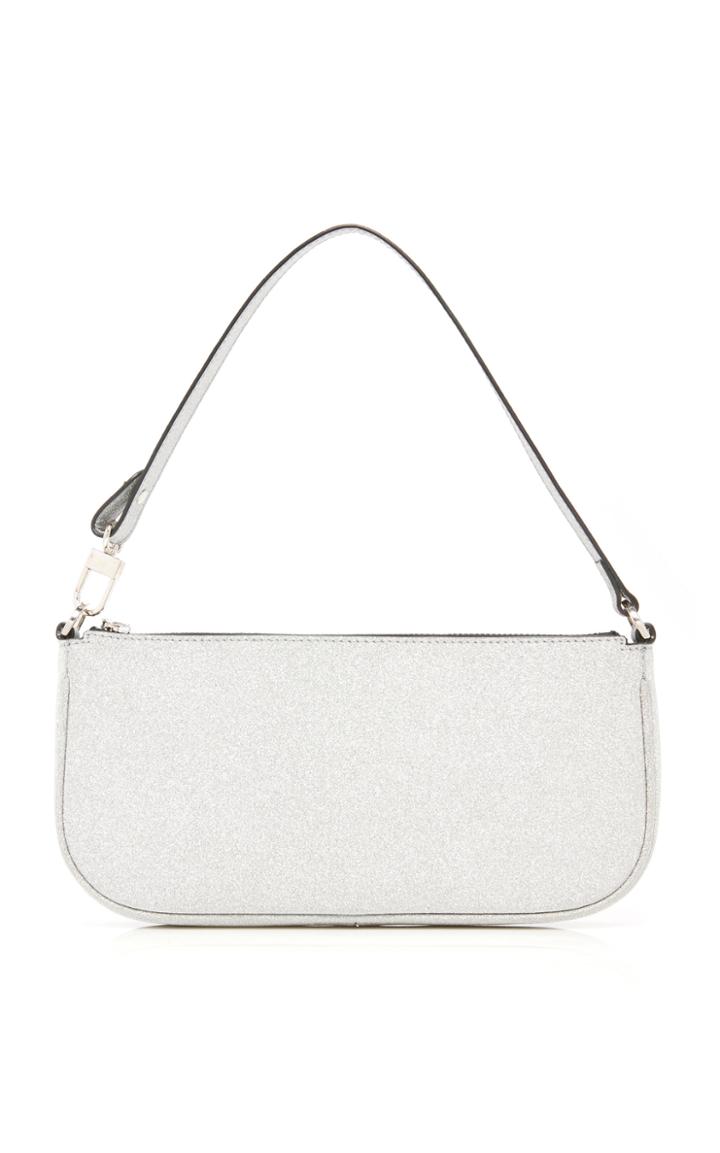 Moda Operandi By Far Rachel Glitter Leather Shoulder Bag
