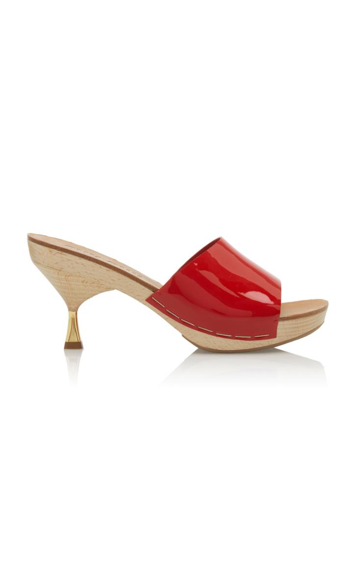 Moda Operandi Miu Miu Patent Leather Sandals Size: 35