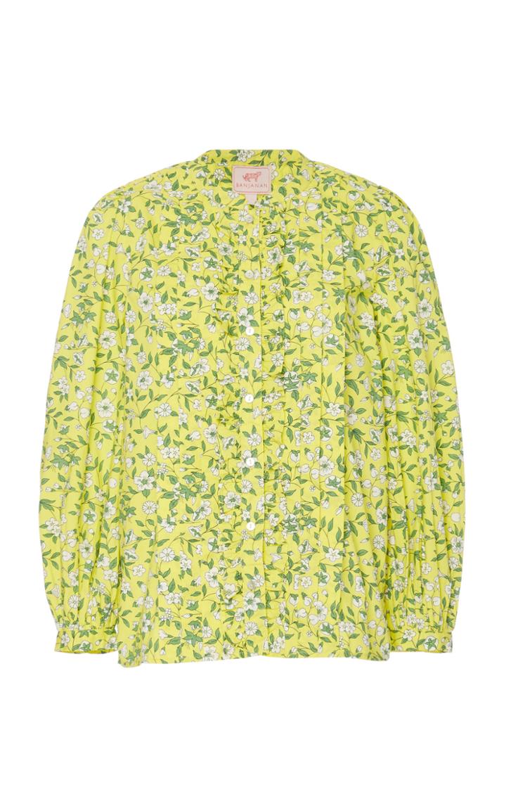 Moda Operandi Banjanan Long Sleeve Cotton Jennifer Top Size: Xs