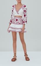 Moda Operandi Alexis Cedra Linen Mini Skirt