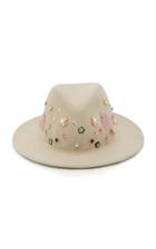 Yestadt Millinery Lucent Floral Embellished Fedora