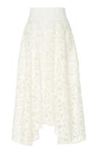 Akris Embroidered Guipure Lace Skirt