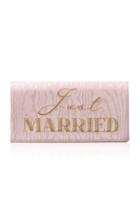 Preciously Paris Just Married Moire Clutch