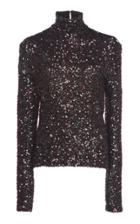 Martin Grant Sequined Tulle Turtleneck