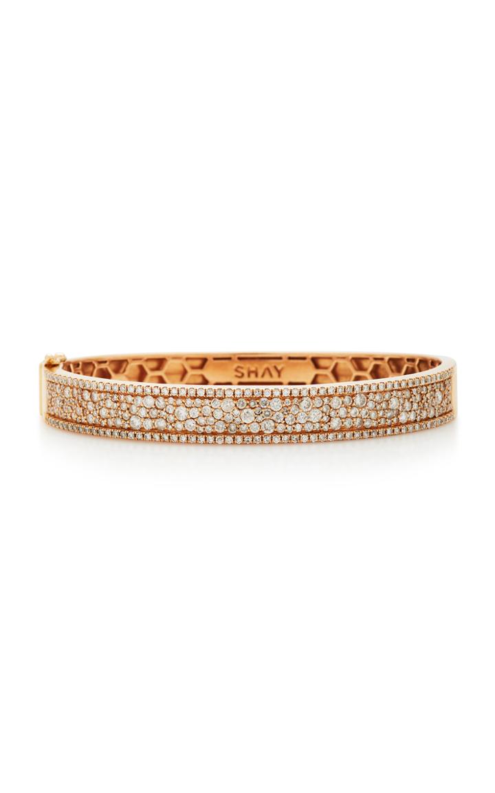 Shay Pave Diamond Nameplate Bangle