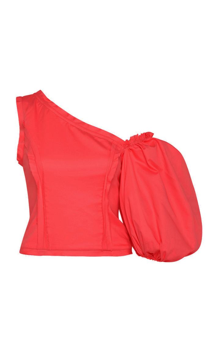 Moda Operandi Aje Apres Asymmetric Linen Top