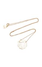 Ginette Ny M'onogram Gold Lace Pendant Necklace