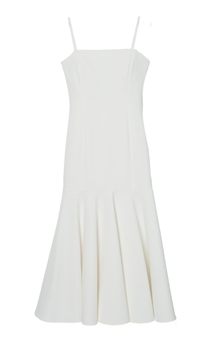 Moda Operandi Carolina Herrera Flared-hem Stretch-crepe Midi Dress