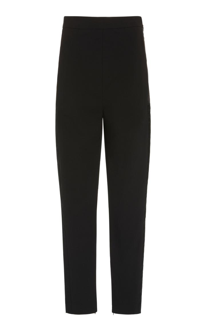 Semsem High-waist Crepe Straight-leg Pants