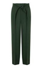 Moda Operandi Hanna Fiedler Karl Tie-front Wool Wide-leg Trousers