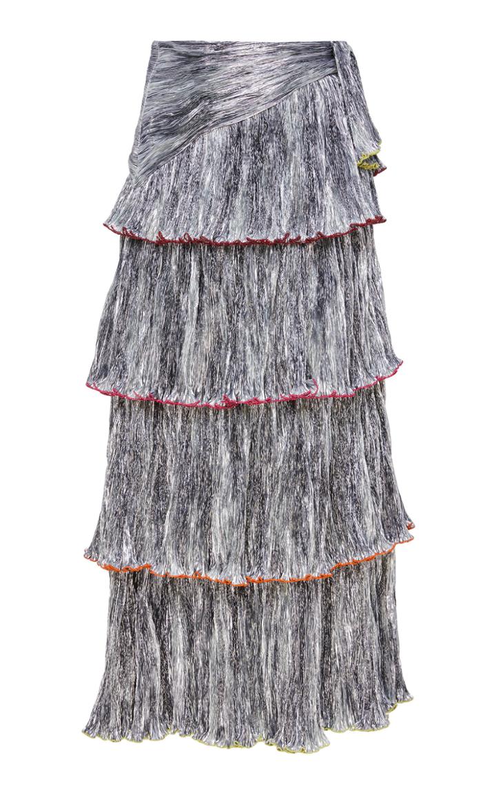 Rosie Assoulin Tiered Sash Skirt