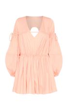 Moda Operandi Aje Overture Gathered Cotton Mini Dress