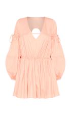 Moda Operandi Aje Overture Gathered Cotton Mini Dress