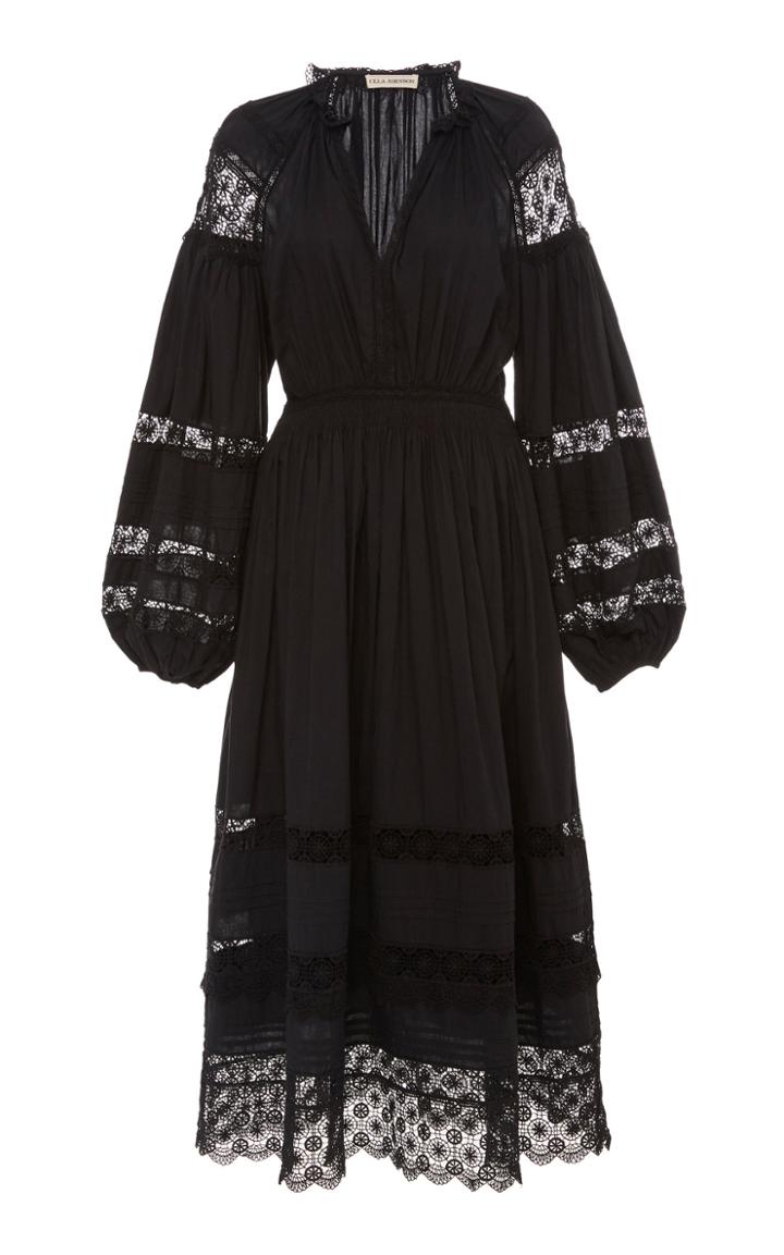 Ulla Johnson Ophelia Broderie Anglaise Cotton Midi Dress