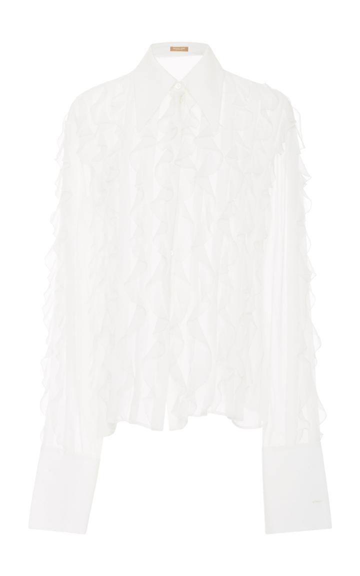 Michael Kors Collection Ruffle Blouse