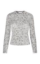 Moda Operandi Stine Goya Maya Dotted Flocked Velvet Top