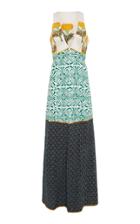 Moda Operandi Luna Del Pinal Gold Linear Dress