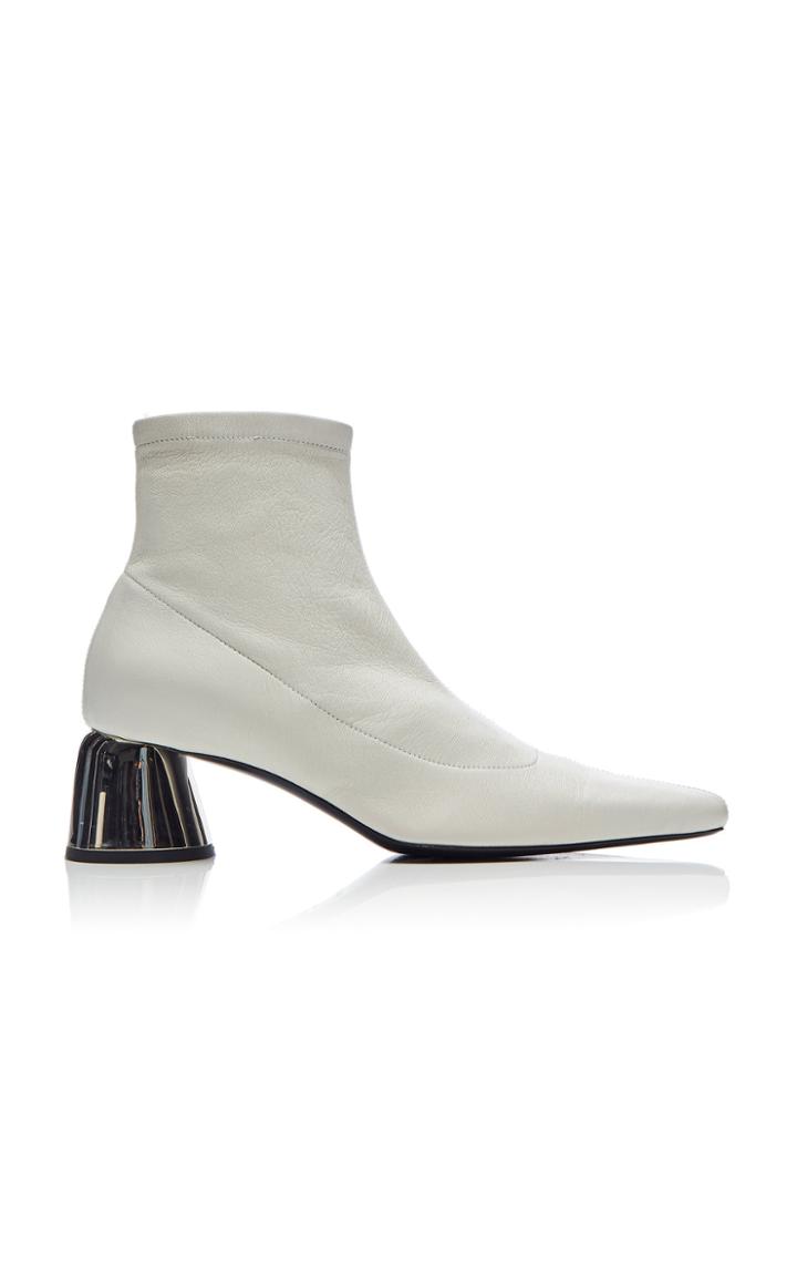 Ellery Inflated Stretch Leather Booties