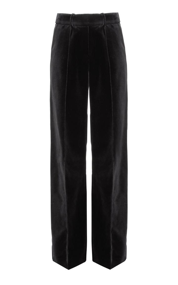 Alexandre Vauthier High-rise Velvet Wide-leg Pants