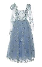 Luisa Beccaria Tulle Embroidered Ballerina Dress