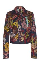 Giambattista Valli Floral Embroidered Twill Jacket