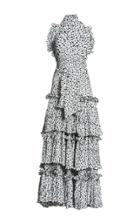 Romance Was Born Obsidian Pleated Dot Dress