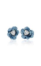 Moda Operandi Anabela Chan Blue Bloom Earrings