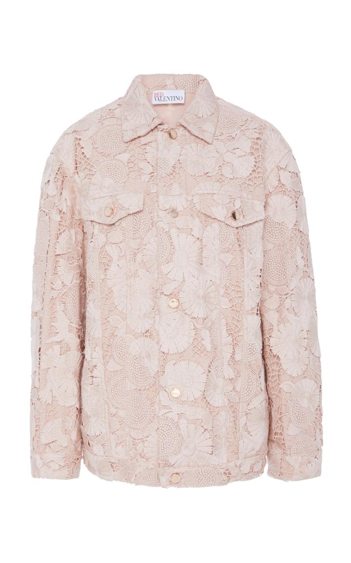 Red Valentino Floral Macram Jacket