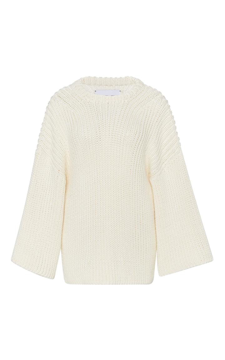 I Love Mr. Mittens Ribbed-knit Cotton Sweater