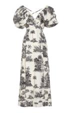 Johanna Ortiz Anhelos De Tierra Printed Cotton Gown