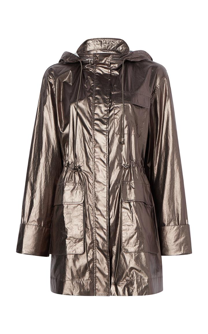 Michelle Waugh Lois Cotton Sporty Raincoat