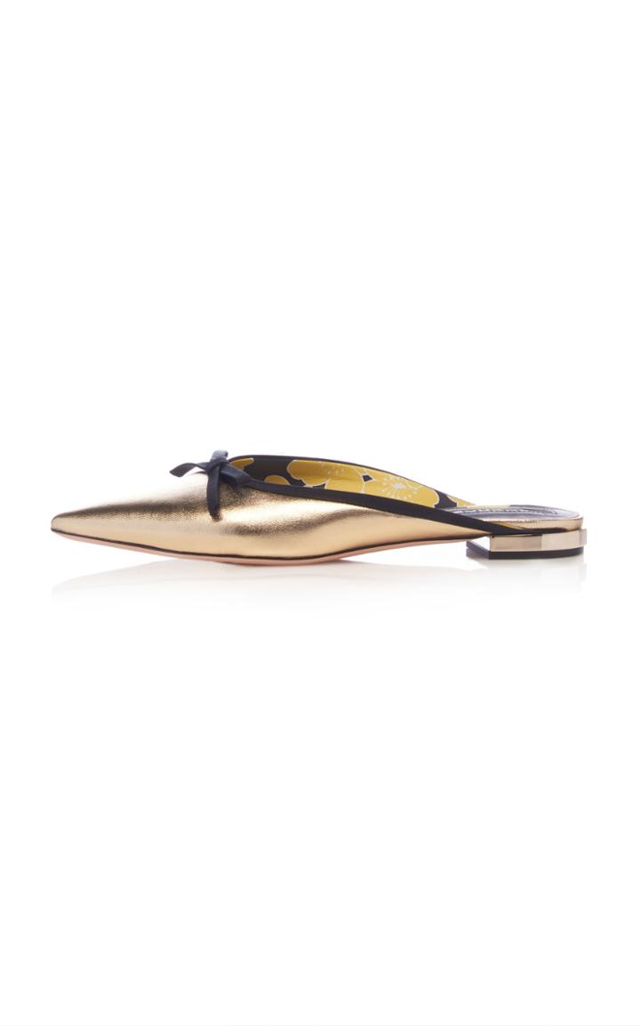 Rochas Metallic Bow Slide