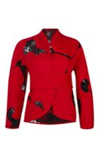 Huishan Zhang Reversible Wool And Lace Wrap Jacket