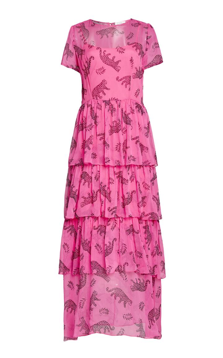 Hvn Brynn Tiered Silk Chiffon Dress