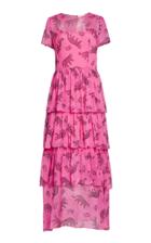 Hvn Brynn Tiered Silk Chiffon Dress
