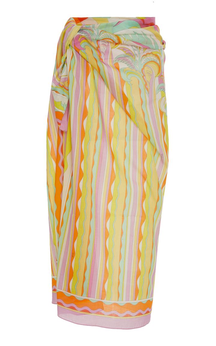 Emilio Pucci Tropical-print Cotton Pareo