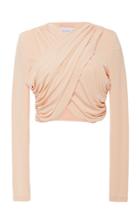 Significant Other Arta Twist-detail Wrap Crop Top