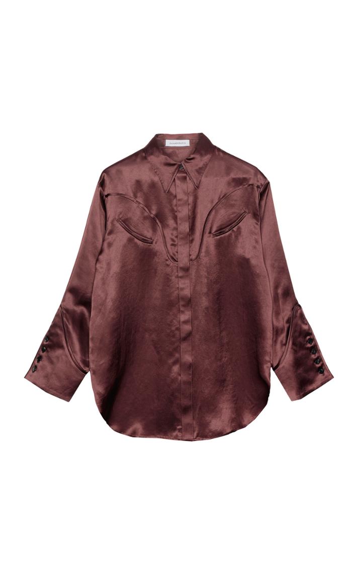 Moda Operandi Sayaka Davis Oversized Satin Top