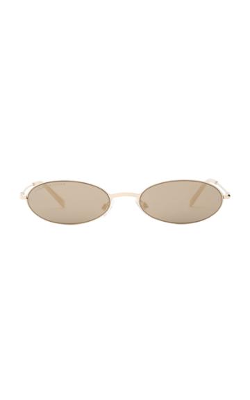 Carolina Lemke X Kim Kardashian West Sand Round-frame Acetate Sunglass