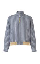 Loewe Pinstripe Blouson Zip Jacket