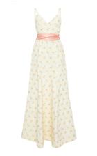Markarian Charles Floral Faille Gown