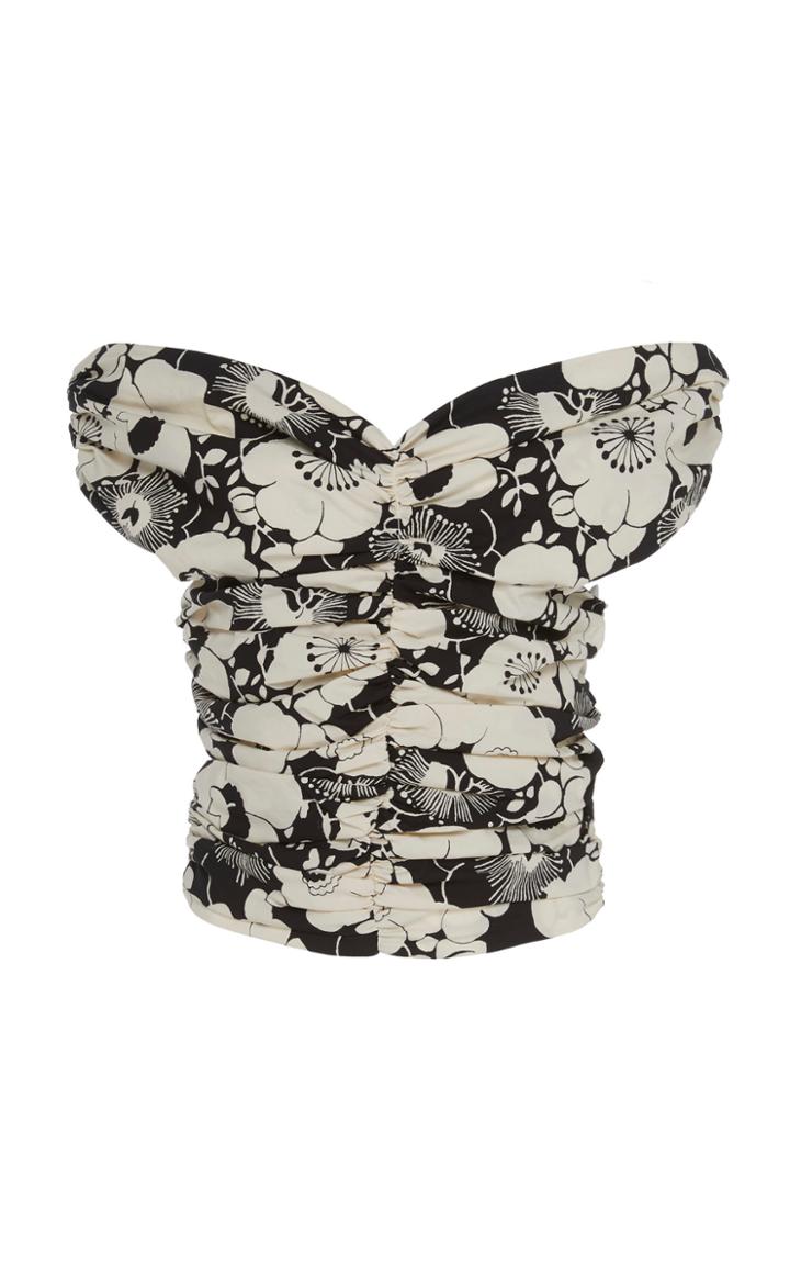 Georgia Alice Missy Cropped Cotton-stretch Top