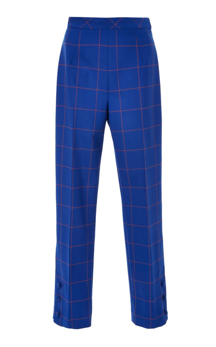Lela Rose Button Placket Pant
