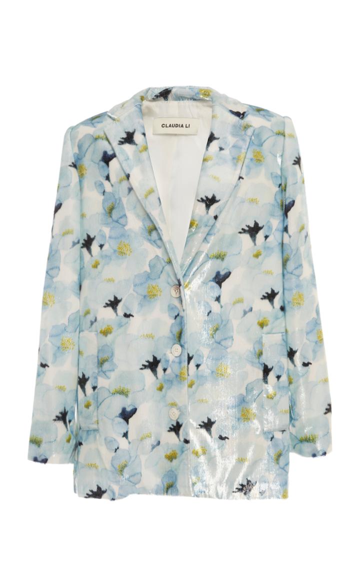 Claudia Li Winged Collar Blazer