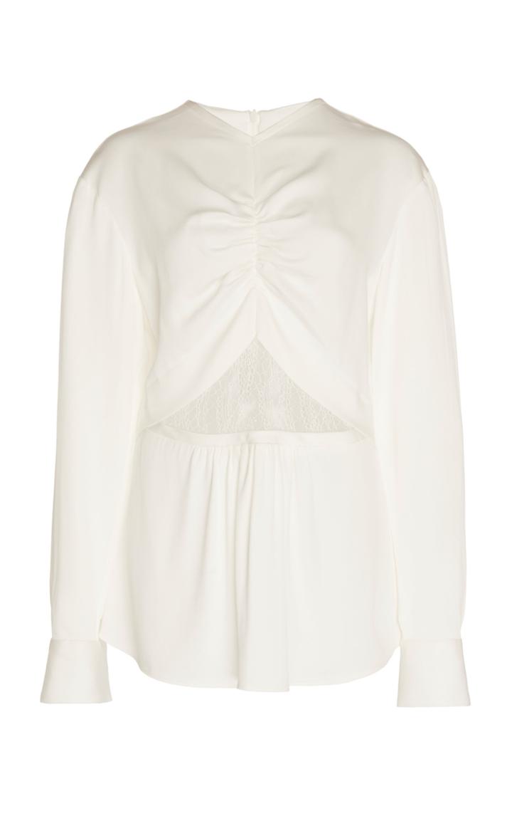 Christopher Esber Ruched Long Sleeve Blouse