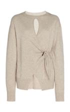 Christopher Esber Wool-blend Wrap-effect Drape Sweater