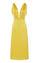 Bernadette Antwerp John Tie-detailed Silk Satin Midi Dress