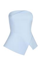 Safiyaa Edda Strapless Peplum Top